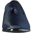 thumbnail image 2 of STACY ADAMS Mens Tazewell Tassel Slip-on Loafer 9.5 Wide Navy, 2 of 8