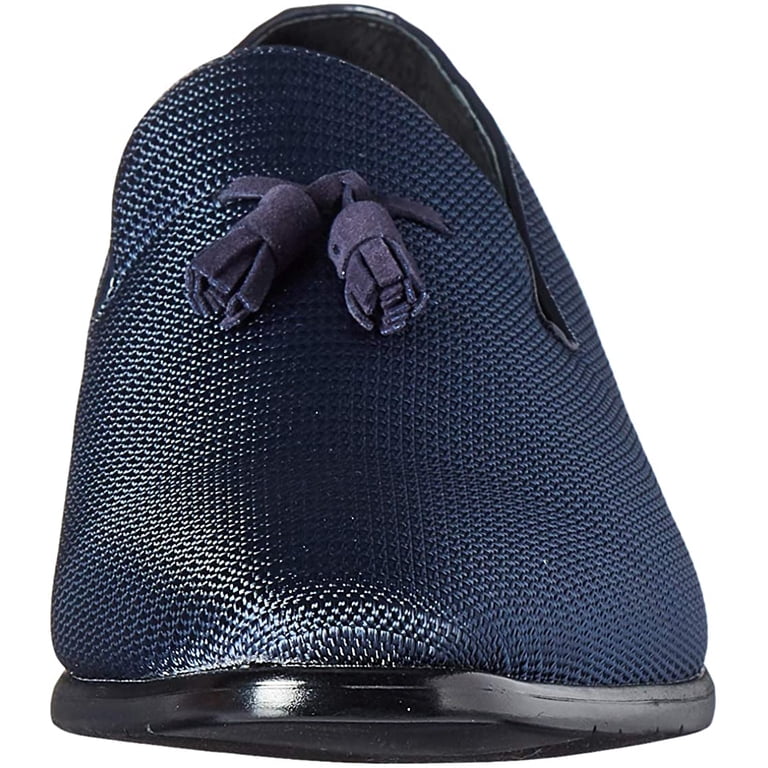 Stacy Adams Mens Tazewell Tassel Slip-On Loafer Navy 9  display picture 2