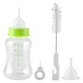 thumbnail image 1 of Juego de 4 biberones de silicona transparentes y duraderos para mascotas, perros y gatos, 60 ml, 1 of 11