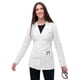 thumbnail image 5 of Bata De Laboratorio Elástica Universal Adar Para Mujer - Bata De Laboratorio Con Cintura Con Lengüeta De 28" - 3300 - Blanco - S, 5 of 5