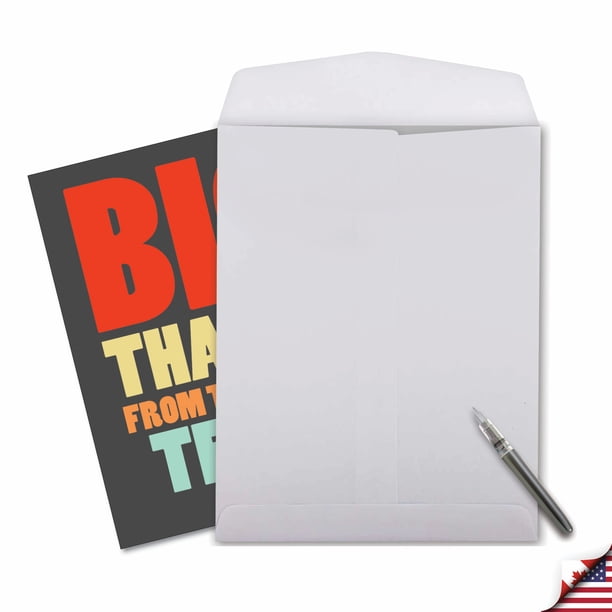 NobleWorks 1 Jumbo Thank You Greeting Card (Coach, Team) 8.5x11 w
