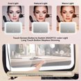 thumbnail image 2 of Makeup Bag with LED Mirror - 14.6"X10.3" Travel Makeup Bag with LED Mirror 3 Color Scenarios Adjustable Brightness Large Cosmetic Bag Organizer Makeup Train Case, 2 of 8