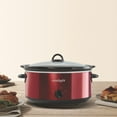 thumbnail image 6 of Crock-Pot 7 Quart Capacity Food Slow Cooker Home Cooking Kitchen Appliance, Red, 6 of 9
