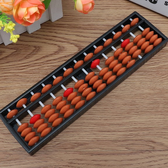 MERRYHAPY 2Pcs Portable Small Abacus Brown Multi-Function Arithmetic Tool