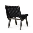 thumbnail image 7 of Morganton Rope Weave Outdoor Lounge Chair, Set of 2, Black and Teak, 7 of 7