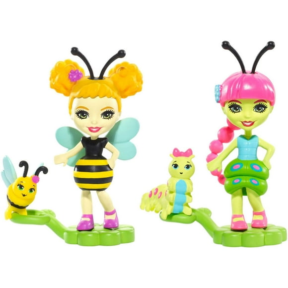 Enchantimals 2-Pack Cay Caterpillar & Beetrice Bee Micro Dolls