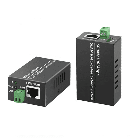 1Pcs Ethernet IP Extender Over Coax HD Network Kit EoC Coaxial Cable Transmission Extender for Security CCTV Cameras(A)