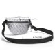 thumbnail image 5 of Bolsa de pecho de moda Bolsa bandolera acolchado Rombo para viajes de oficina (Plata) Likrtyny Para Estrenar, 5 of 9