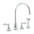 thumbnail image 2 of Perrin And Rowe U.4736L-2 Georgian Era 1.8 GPM Widespread Kitchen Faucet - Nickel, 2 of 2