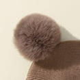 thumbnail image 3 of Windproof Winter Solid Color Children's Hat Beanie Hats Knitted Hats Warm Cap GREY, 3 of 8