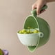 thumbnail image 4 of CRAFTHROU Cesta Coladora Verde Para Almacenar Y Escurrir Y Verduras Con Doble Para Cocina, 4 of 8