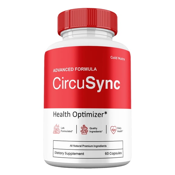 CircuSync Capsules, Circu Sync Pills Circulation Support Supplement Maximum Strength All Natural, 30 Day Supply (1 Pack)