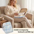 thumbnail image 3 of ZUXONGSY Blue Daisy Print Bible Case for Women Lightweight Bible Protective Carrier Stylish Handbag with Handle Christian Tote Bag for Daily Commuter, 3 of 7