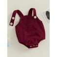 thumbnail image 3 of Bagilaanoe Newborn Baby Girl Boy Corduroy Rompers Solid Color Sleeveless Bodysuits 3M 6M 12M 18M 24M Infant Fall Casual One Piece Short Jumpsuit, 3 of 8