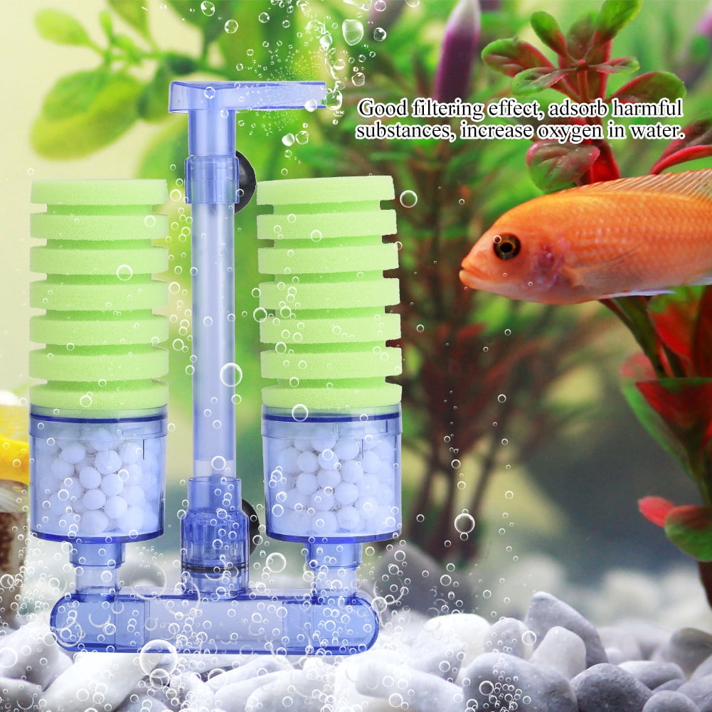 LYUMO Aquarium Filter Air pump Sponge Biochemical Oxygen Pump for Mini Fish Tank Supplies, Sponge Pump ,Aquarium Filter