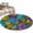 Multicolor, variant on Stained Glass Round Area Rug 3.3Ft Washable Circle Rugs for Dining Room Table, Vintage Abstarct Geometric Pattern Art Non-Slip Carpet Floor Mats Indoor Outdoor Carpet Runner Aesthetic Home Decor
