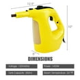 thumbnail image 2 of Topcobe 1400W Multipurpose Pressurized Steam Cleaner with 17 Pieces Accessories, Steamer for Cleaning Floor, Upholstery, Yellow, 2 of 9