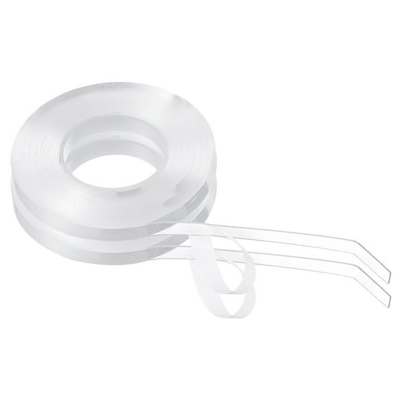 Uxcell Double Sided Nano Tape Clear Adhesive Mounting Tapes 2 Count 16.4FT x 0.3" x 0.04"