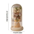 thumbnail image 3 of BingTong Preserved Rose Bouquet in Glass Dome,Preserved Flowers Gifts for Her,Forever Flowers Fresh Bouquet Present For Women Mothers Day Birthday Gifts For Mom Wife Khaki, 3 of 6