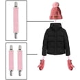 thumbnail image 4 of Clips elásticos para gorros de niños y adultos, de acero inoxidable resistente, perfectos para los días de escuela en invierno, juego rosa de clips para manoplas a prueba de nieve, 4 of 8