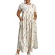 thumbnail image 1 of Vestido de Verano para Mujer, Talla Grande, Informal, Sin Mangas, con Tirantes Finos, para Playa Flores de Albaricoque XL, 1 of 7