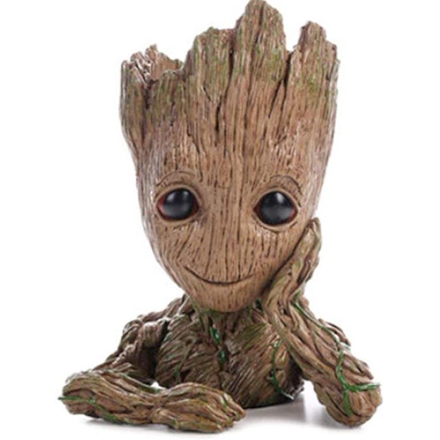 Maceta - Figura con Planta y Bolígrafo - Guardianes de la Galaxia Treant Rojo Verde