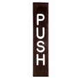 thumbnail image 3 of CRL 1445GW Etched Bronze with White Letter "PUSH" Sign, 3 of 3