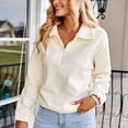 thumbnail image 2 of Vedolay Zip Up Jacket Womens Lightweight Casual Open Front Blazer Jacket with Pockets Beige,S, 2 of 5