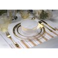 thumbnail image 2 of Trendables Scratch Gold Design Disposable Dinnerware Set, Plastic, 50 Pieces, Service for 10, 2 of 8