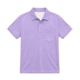 thumbnail image 2 of Odeerbi Camisas de Golf de Niños Botón de Solapa de Color Sólido Camisas de Tenis de Manga Corta Uniforme Escolar Con Bolsillo, 2 of 8
