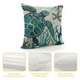 thumbnail image 4 of Creowell  Mediterranean Style Throw Pillow Case Sea Theme Decorative Squar Coastal Cushion Cover for Pillow Inserts, Nautical Pillow Covers White, 4 of 5