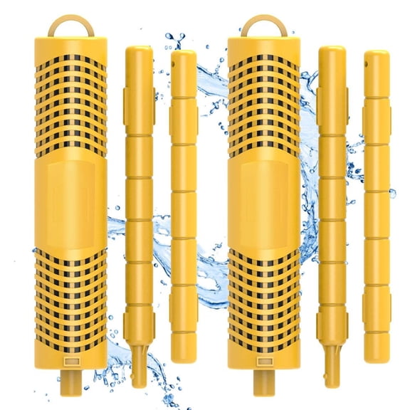 SPA Mineral Stick Parts,Hot Tub Stick with 4 Months Lifetime Cartridge Universal for Hot Tub&Pool (Yellow,2-Pack)