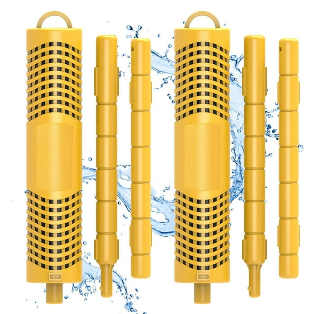 SPA Mineral Stick-delar, badtunna-stick med 4 månaders livslängd, universell patron för badtunna och pool (gul, 2-pack)