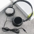 thumbnail image 1 of Auriculares con cable Juego estéreo Música Aislamiento de sonido Auriculares con cable para computadora portátil Teléfono móvil Escuela Negro, 1 of 8