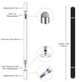 thumbnail image 6 of Stylus for iPad (1 Pcs), WUSI Magnetic Disc Universal Stylus Pens Touch Screens for Apple/iPhone/Ipad pro/Mini/Air/Android/Microsoft/Surface All Capacitive Touch Screens - Black, 6 of 7