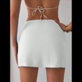 thumbnail image 4 of Falda para Mujer de Cintura Alta, Fruncida, Corta y Cruzada. L, 4 of 7