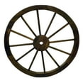 thumbnail image 1 of 32" Diameter Burnt Wooden Wagon Wheel, 1 of 1
