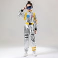 thumbnail image 4 of WOYY Space Astronaut Dress Up Outfit for Kids Long Sleeve Jumpsuit with Belt, Sizes 7-9Y, 4 of 8