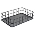 thumbnail image 2 of Cesta de alambre para almacenamiento, resistente, rectangular, estilo rústico, organizador de metal, organizador para el hogar, para lavandería, L, 2 of 9