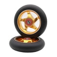 thumbnail image 1 of 2Pcs 100 mm Pro Stunt Scooter Wheels with Abec 9 Bearings for MGP/Razor/Lucky/Envy/Vokul Pro Scooters Replacement Wheels (Gold), 1 of 4