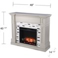 thumbnail image 3 of SEI Furniture Birkover Wood-Marble Electric Fireplace in Gray, 3 of 5