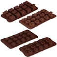 thumbnail image 1 of Molde de silicona de 4 piezas, molde para hornear de silicona antiadherente de grado alimenticio, molde para dulces, molde para mantequilla con diferentes formas, 1 of 5