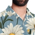thumbnail image 5 of Daisy Men's Short Sleeve Beach Shirts Hawaiian Button Down Casual Summer Printed Unisex Top, 5 of 6