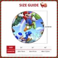 thumbnail image 2 of Goofa Jupe de Sapin de Noël Motif Mario avec Attaches, Décorations de Sapin de Noël, Décorations de Noël de Ferme-36 Pouces, 2 of 6