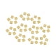 thumbnail image 4 of 50 cuentas espaciadoras cuadradas de acero inoxidable con agujeros pequeños de metal para hacer pulseras, collares y manualidades. Oro 4 mm, 4 of 8