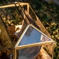 thumbnail image 4 of Small .‘‘ x .‘‘ x .‘‘ Glass Card Box with Slot & Lock for Wedding Reception Geometric Clear Envelops Box Suitable for x es Cards Gold (Slot Length cm) Handmade, 4 of 9