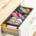 thumbnail image 3 of (4 pack) Mainstays Plastic Set of 3 Flexible Drawer Storage Organizers, 7" x 5.2" x 2.9", Blue, Designed to Help with Kitchen Organization and Accessibility, 3 of 12