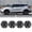 Black Lacquer, variant on 16 Inch Hubcaps for Nissan Kicks 2018-2025 Steel Wheel Rims Covers, Hub Cap Snap On Installation with Retention Rings PP Material (Set of 4, Silver Lacquer)