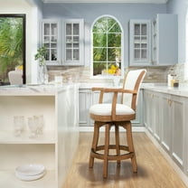 Williams 27 Swivel Counter Height Bar Stool White Pepper