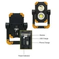 thumbnail image 4 of COB Emergency Light LED Working Bracket COB Light Strong Light Handheld Flashlight with Dual COB Light Source Rotating Bracket for Outdoor, 4 of 9